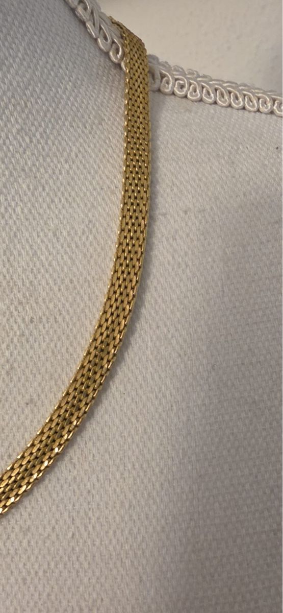 Catenine: Goldhalskette feines Netzmuster Vergoldet – Usato da St. Gallen venduto da mania03 2