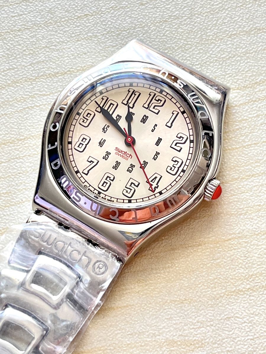 Swatch Orologi: Swatch Armbanduhr Edelstahl mit Datum  – Usato da Grenchen venduto da chththl