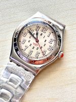 Swatch Armbanduhr Edelstahl mit Datum 