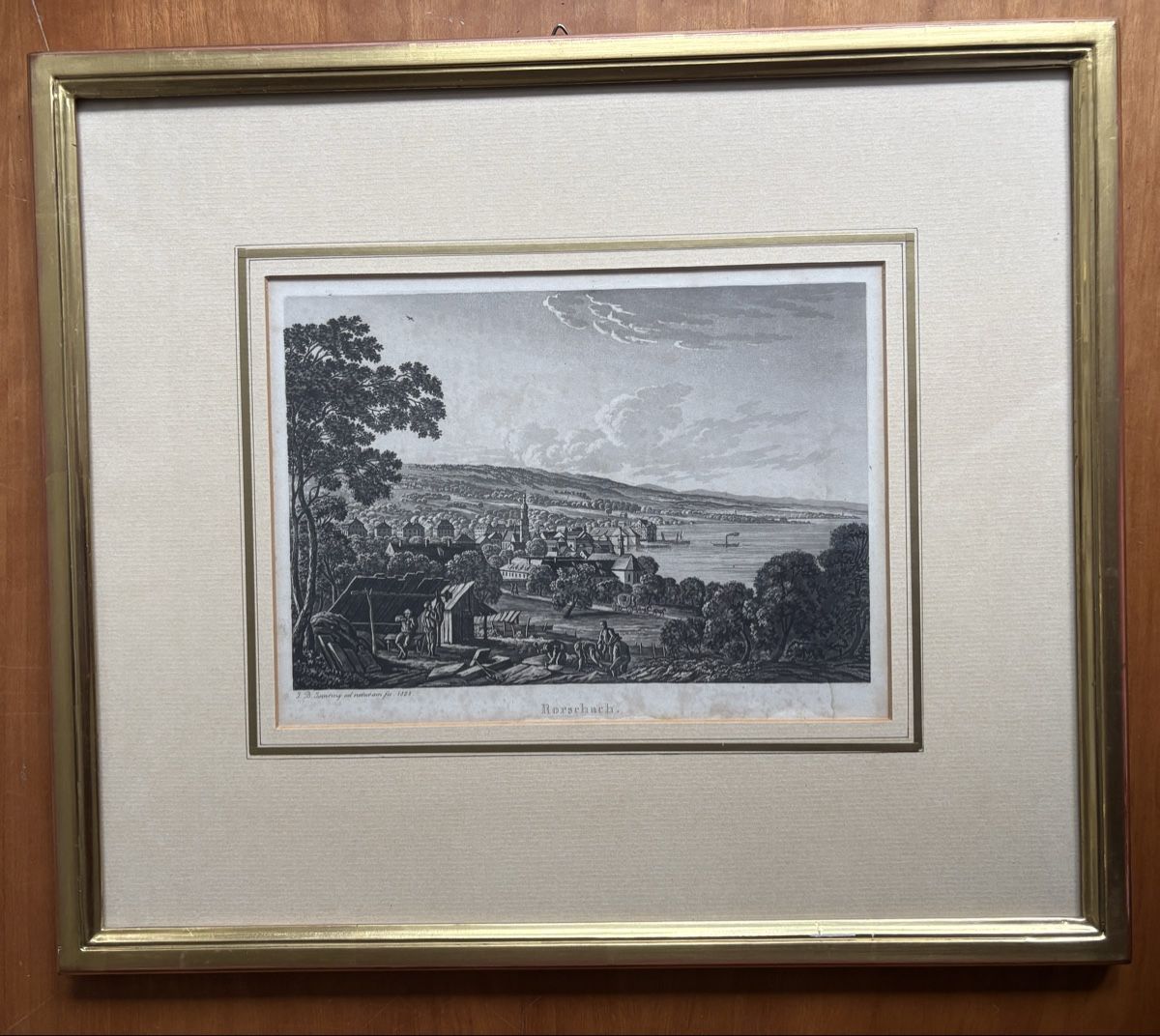 Incisioni: Rorschach von Osten 1828 – Usato da Goldach venduto da Lebel