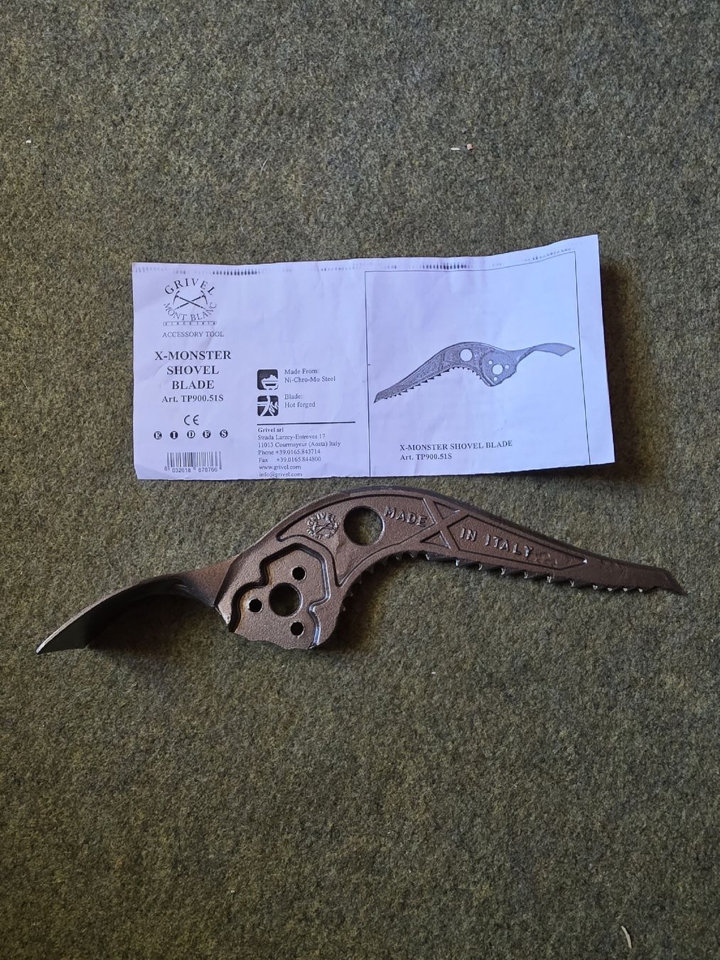 Grivel Kletterausrüstungen: Grivel X-Monster Shovel Blade – Neu und originalverpackt aus Sevelen von elvis001