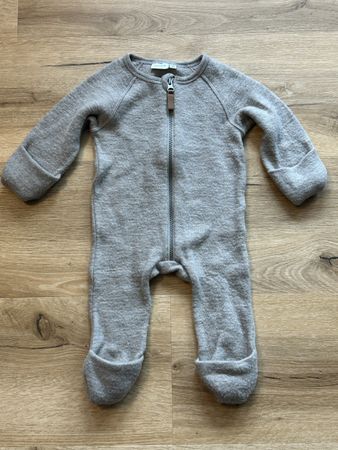 Name It Wollwalk Overall Merinowolle beige Grösse 68