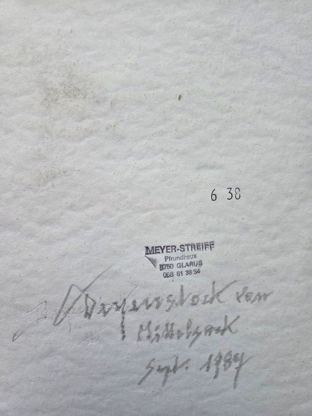 Dipinti: Aquarell Ferdinand Meyer-Streiff Mittelsack GL 1987 – Usato da Rheinfelden venduto da Badelus 9
