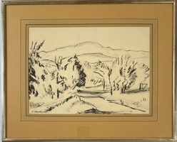 Paul Basilius Barth – Strasse zwischen den Bäumen