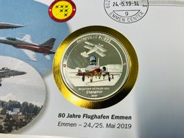 Patrouille Suisse  Numisbrief versilberte Medaille 2019