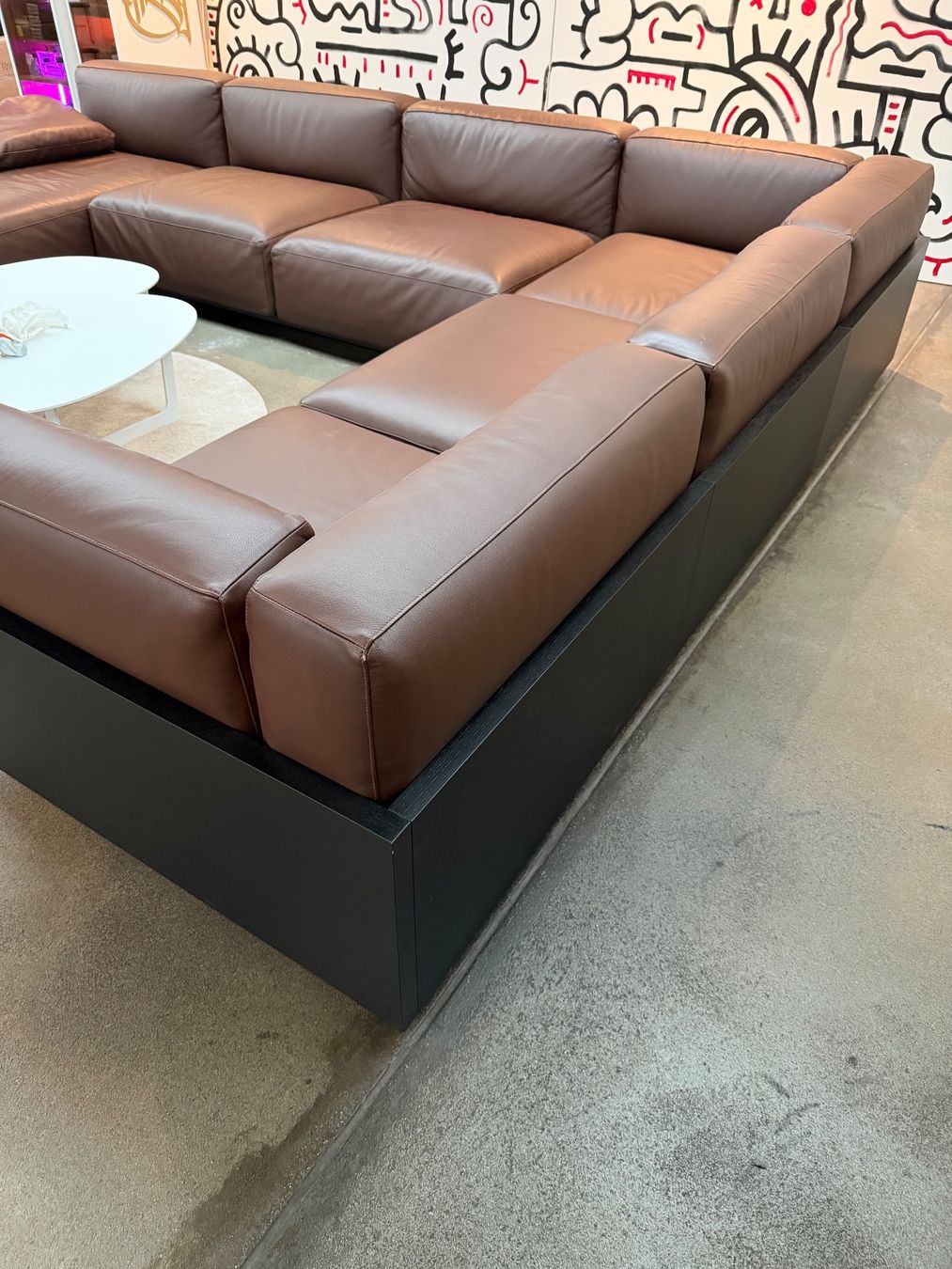 Cassina Divani: Cassina MEX sofa Leder braun Wohnlandschaft modular – Usato da Worb venduto da hclass 7