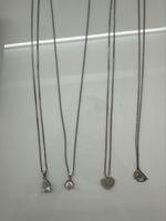 Diverse Halsketten - echt Silber 925