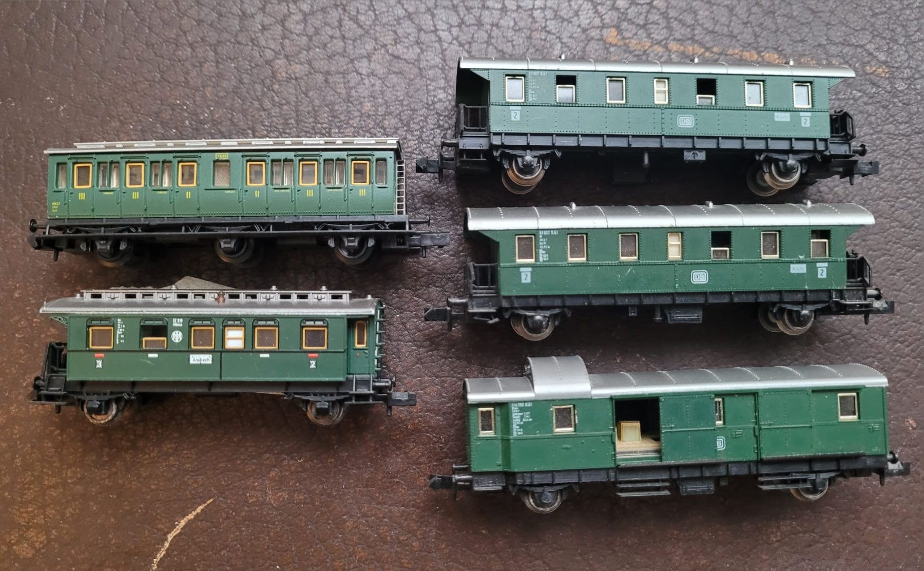 Modellini di ferrovie: Set von 5 Wagons, Spur N – Usato da Perlen venduto da AhvidEvG