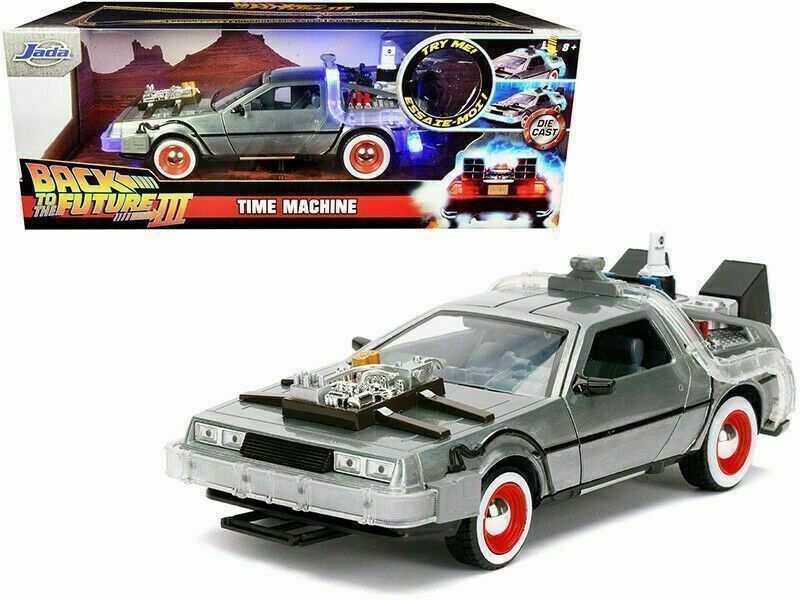 Delorean Modellini d'auto: DE LOREAN BACK TO FUTURE III 1:24 JADA – Nuovo e nell'imballaggio originale da Suhr venduto da Moebelsiralfred