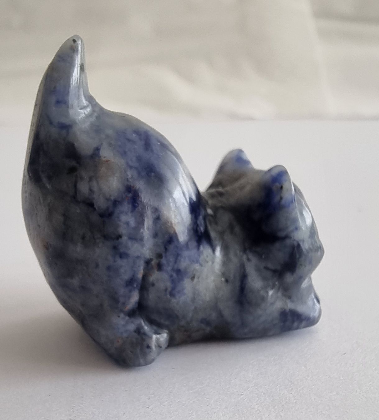 Statuette: Sodalit Katze Statue / Figur – Nuovo e nell'imballaggio originale da Menziken venduto da Mirager 3