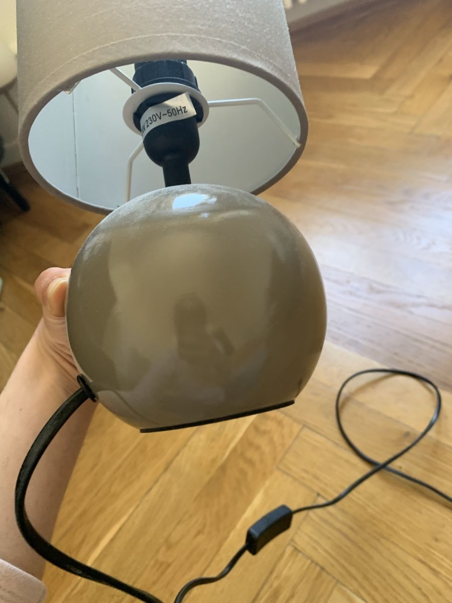 Lampade: Lampe en céramique taupe avec ampoule – Nuovo (secondo la descrizione) da Genève venduto da rez_c6c6 7