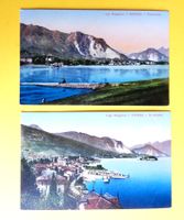 2 alte Ansichtskarten Lago Maggiore Baveno, Stresa