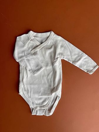 Petit Bateau Wickelbody Gr. 3M/60cm weiss