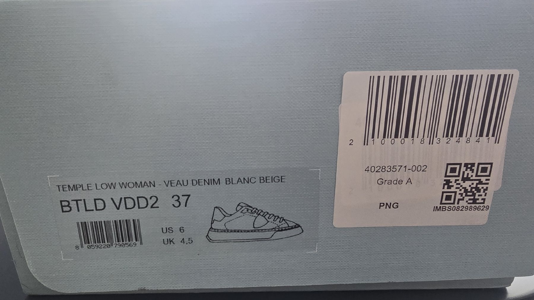 Damenschuhe: Philippe Model Temple Low Sneaker weiss/beige - Gr. 37 – Neu und originalverpackt aus Niederhasli von Z3RO 6