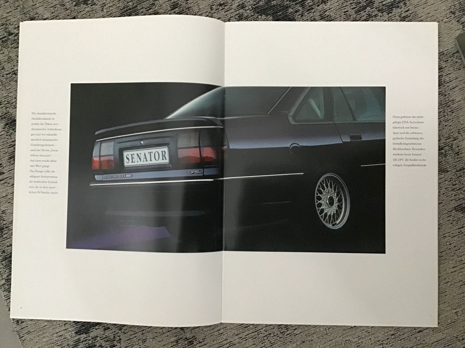 Opel Documenti: Opel Senator Verkaufsprospekt 1991 – Usato da Scherzingen venduto da Starseller62 3