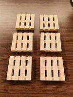 6x Untersetzer für Gläser Paletten 