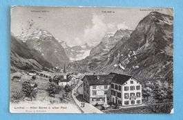 Linthal - Hotel Bären  - Kriegsgefange Internierung - 1918