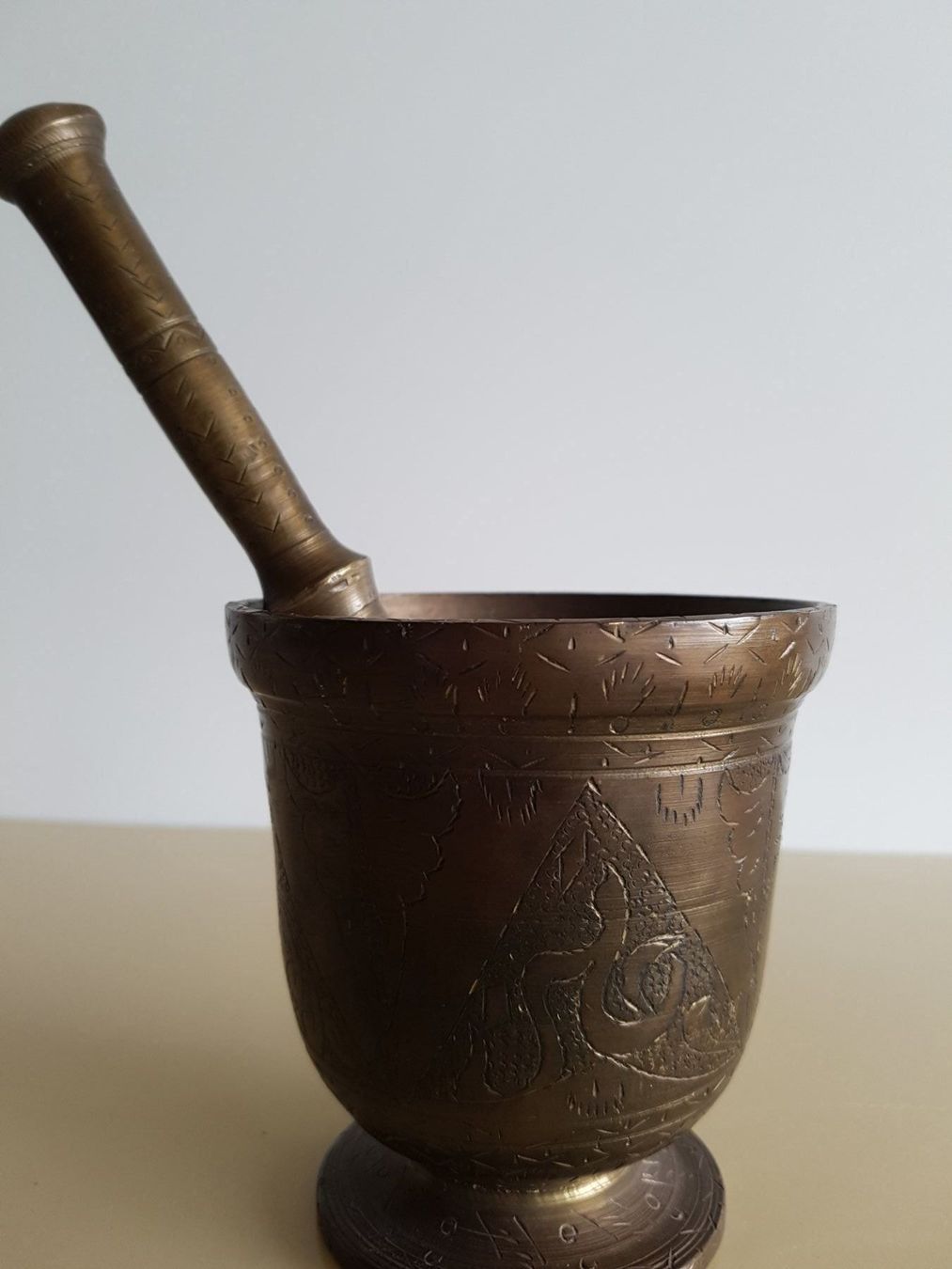 Altro per cucinare: Antikes Mörser Set Bronze – Usato da Opfikon venduto da koiliebhaber 6