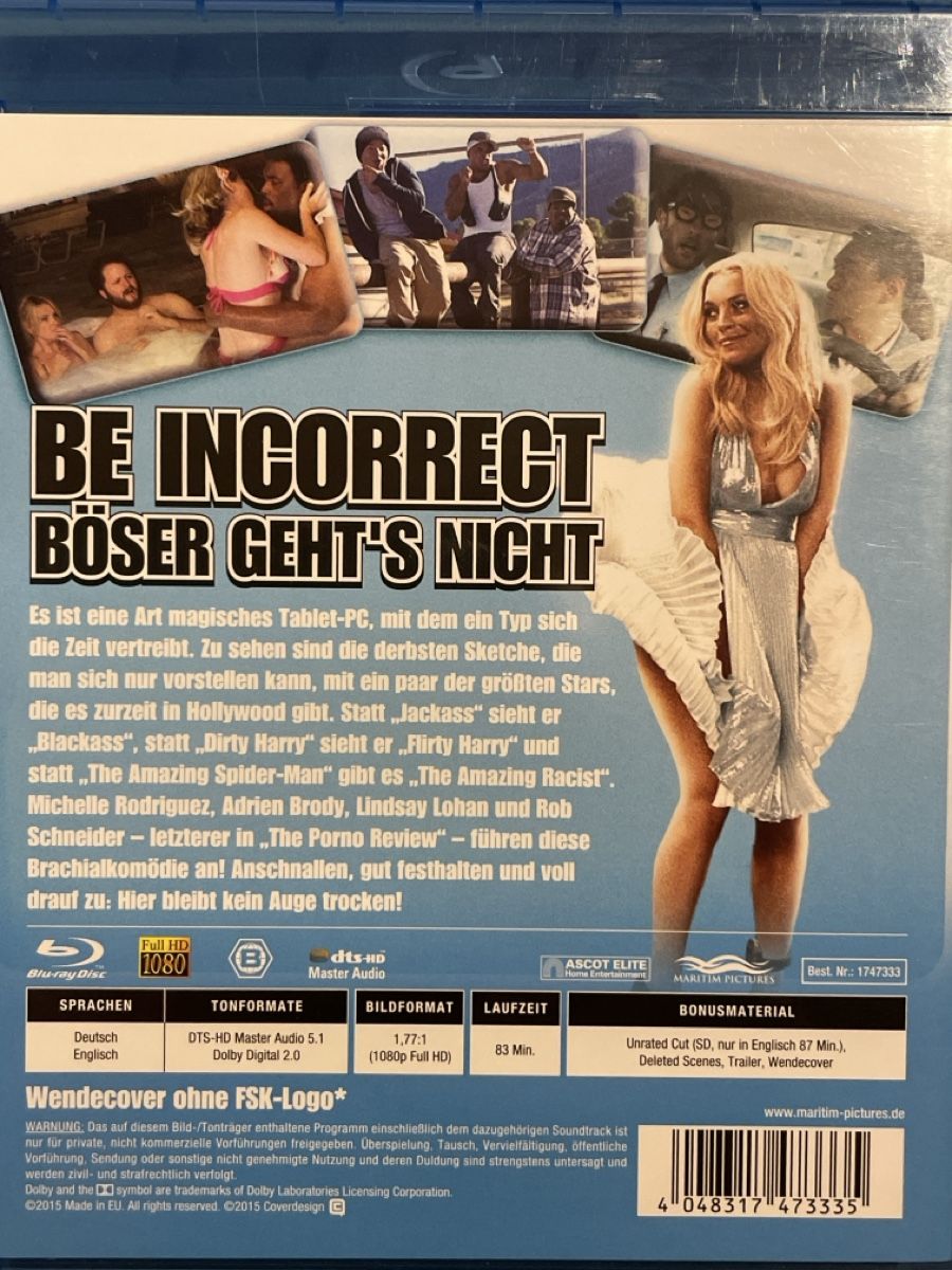 Tutti i DVDs: Be Incorrect - Böser geht's nicht (2013) – Usato da Waldenburg venduto da Gonzo8 1