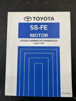 Toyota 5S-FE Motor Zusatz-Werkstatthandbuch August 1996