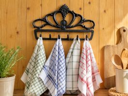 Neu Gusseisen Handtuchalter mit 6 Haken