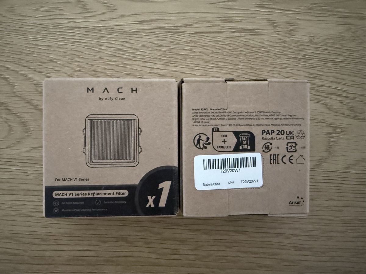 Eufy Aspirapolveri & Accessori: Eufy MACH V1 Ultra Replacement filters – Nuovo e nell'imballaggio originale da Frauenfeld venduto da geo_rpd9