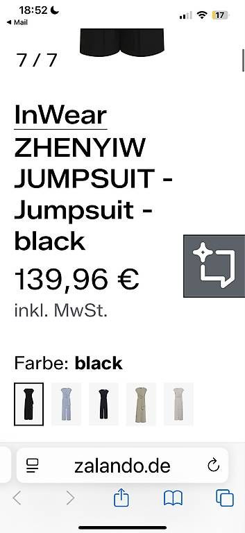Tute: Jumpsuit schwarz – Usato da Weinfelden venduto da lin_dj6g 3