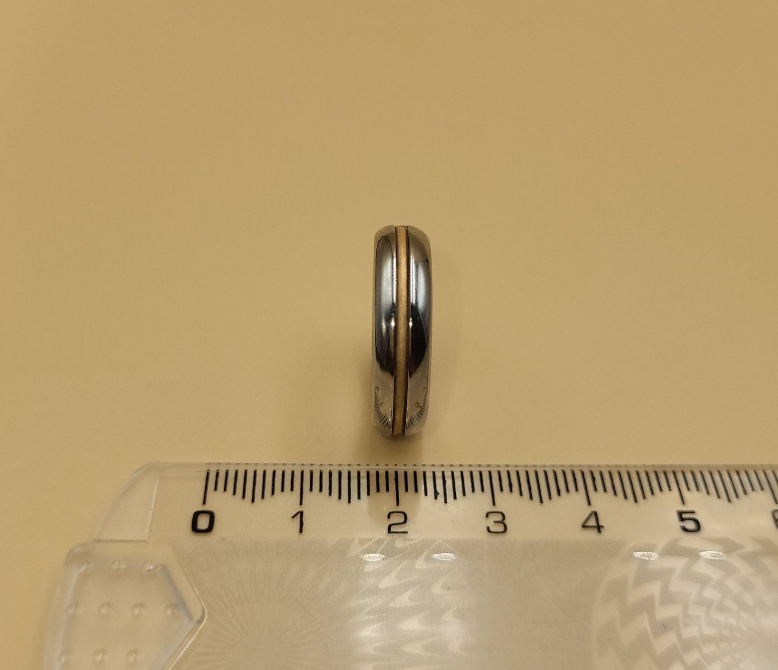 Anelli: 18 Karat 750 Gold/Stahl Solitär Ring Mit Stein – Usato da Wald ZH venduto da SwissPawnshop 4