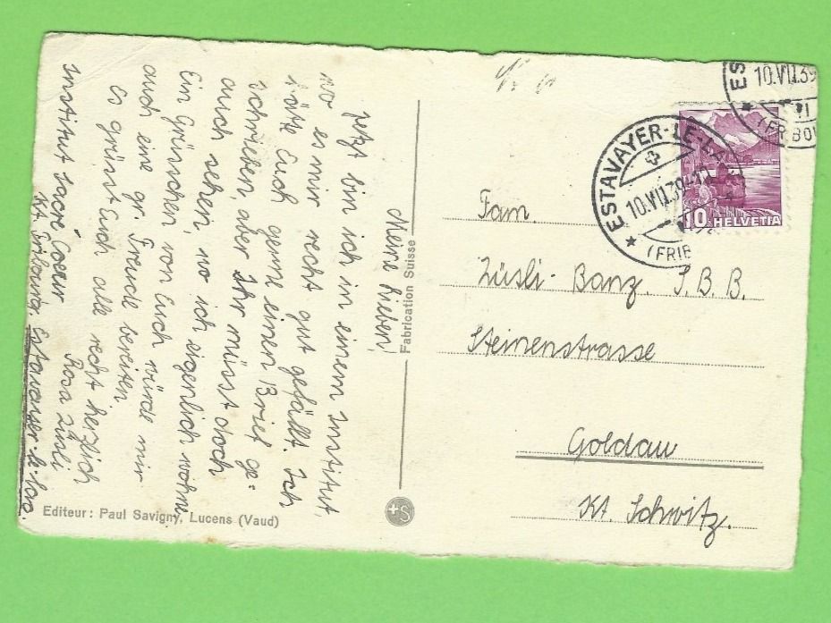 Cartoline postali: Institut du Sacré-Coeur – Usato da Zürich venduto da t24_de 1