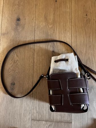 Bucket Bag von H&M Leinen und Kunstleder wie neu