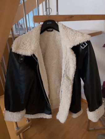 Jacke H&M schwarz weiss Grösse M