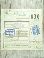 TR97 Document Expedition + Timbre Belgique 1951