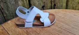 DENO Echtleder Sandalen 24 Neu Weiss(281