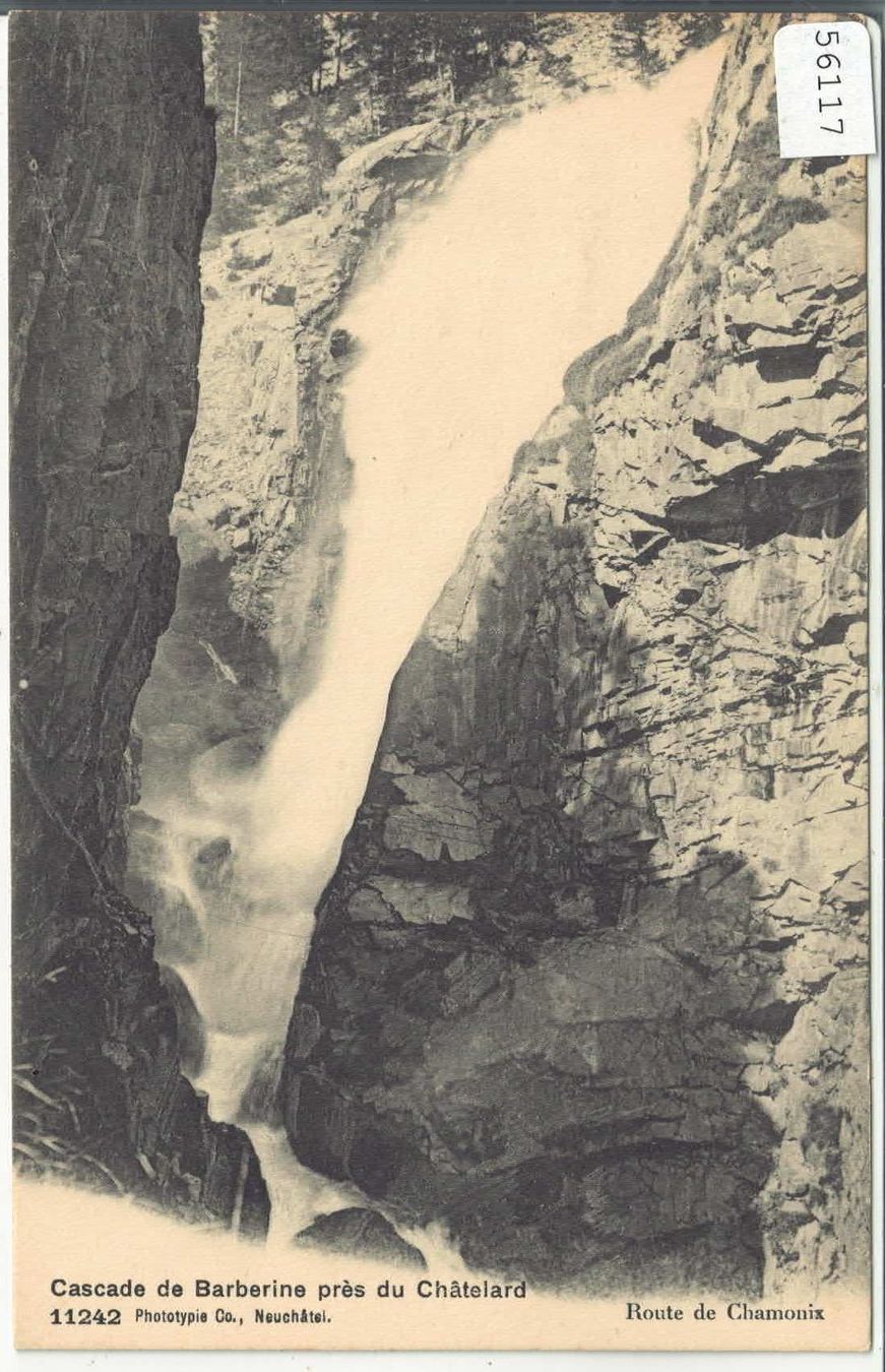 Ansichtskarten: Cascade de Barberine pres du Chatelard - Route de Chamonix – Gebraucht aus Ettingen von Kartenplanet