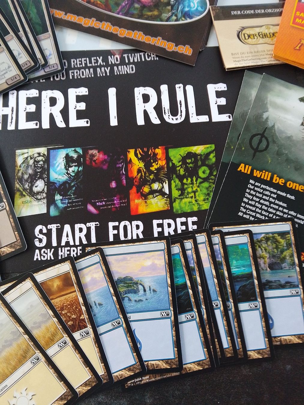 Magic The Gathering Carte collezionabili: Magic the Gathering Werbe-Artikel, Demo CD, Länder usw. – Usato da Wohlen AG venduto da salamanderspielwaren 3