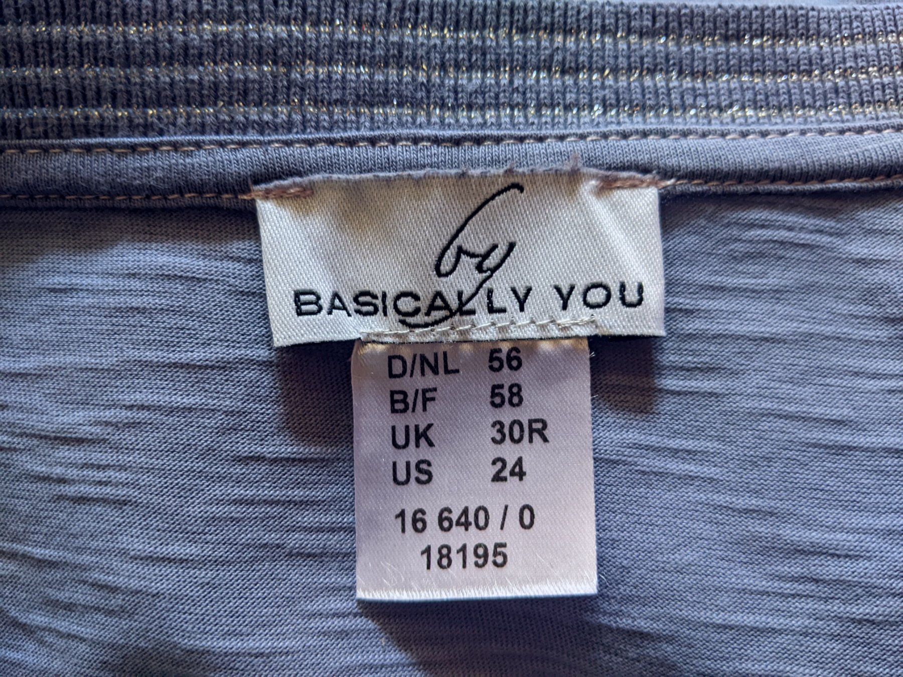 T-shirt: BASICALLY YOU : T-shirt bleu clair/argenté 56 – Nuovo (secondo la descrizione) da Petit-Lancy venduto da lilycerise 5