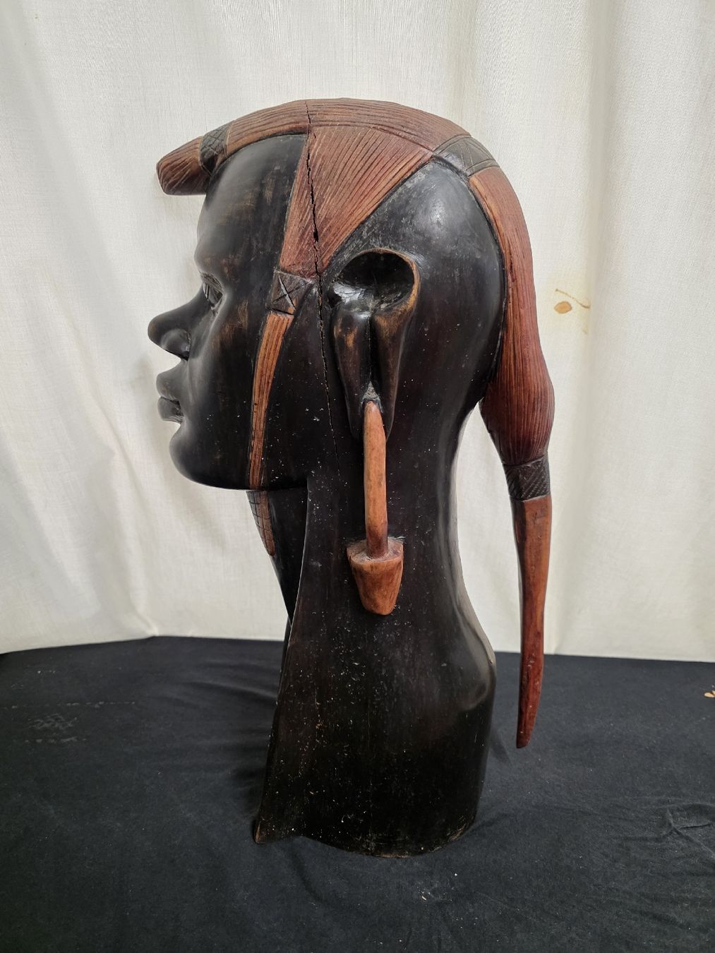 Skulpturen & Statuen: Holzfigur Kopf Afrikanisch ca. 52cm H. – Gebraucht aus Degersheim von Antiko 5