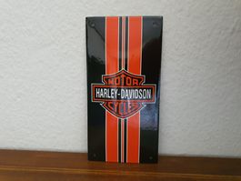 Emailschild Harley Davidson Emaille Schild Reklame Retro