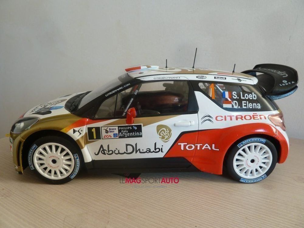 CITROEN DS3 RALLYE D'ARGENTINE 2013 S. LOEB ALTAYA 1:18