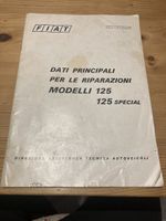 FIAT 125 / 125 Special manuale tecnico per riparazioni 1972