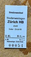 Altes Billett aus Karton