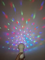 LED Partylicht mit Clip weiss funktionsfähig gebraucht