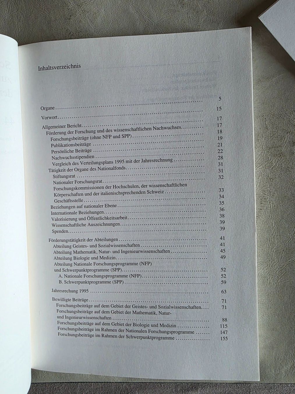 Libri: Schweizerischer Nationalfonds Jahresbericht 1995 – Usato da Walterswil BE venduto da Lonitti 3