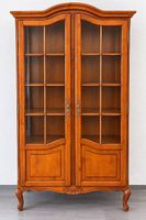 Elegante Vitrine aus Kirschbaum-Vollholz  sehr gepflegt