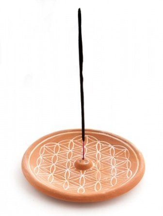 Candele: Räucherstäbchenhalter - Blume des Lebens natur – Nuovo e nell'imballaggio originale da Mauren venduto da Yeelen