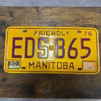 🇨🇦 Autoschild, Manitoba EDS865 - ORIGINAL!