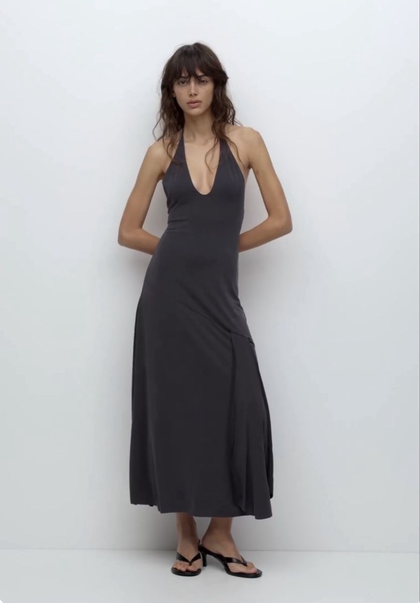 Pull&Bear Vestiti: Pull&Bear Long Halter Dress Maxikleid S – Usato da Rümlang venduto da svent
