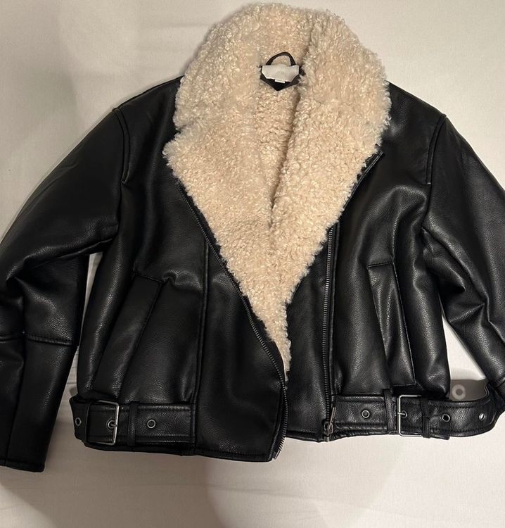 Verwunderlich Kunstlederjacke Mit Fell Bild