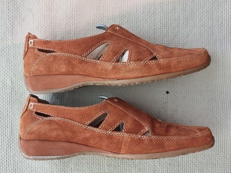 Gabor Scarpe da donna: GABOR Loafer / Halbschuh Wildleder orange, Gr 6 – Usato da Basel venduto da Mamaree 3