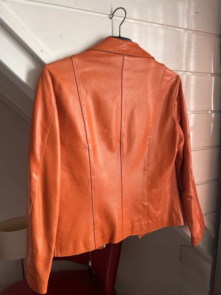 Giacche: Damenlederjacke orange von Leonardo  – Usato da Winkel venduto da bvi_npv6 1